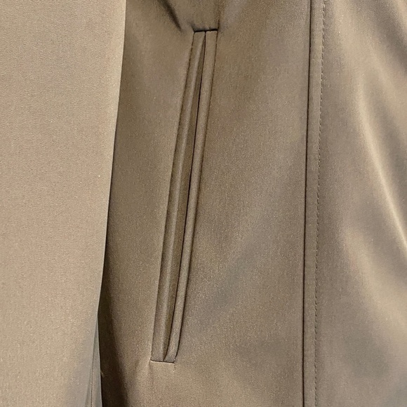 Anne Klein Trench Coat Trenchcoat Side Pockets Toggle Taupe Brown Size Small - Picture 3 of 14